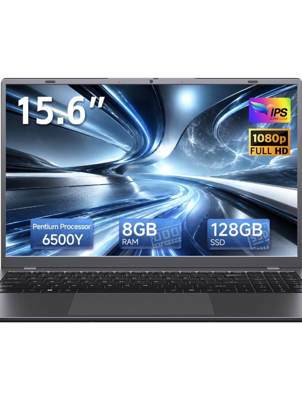 NEW 15.6 Inch Laptop Pentium 6500Y 8GB RAM 128GB SSD Up to 3.4GHz WiFi 5 5.0 for